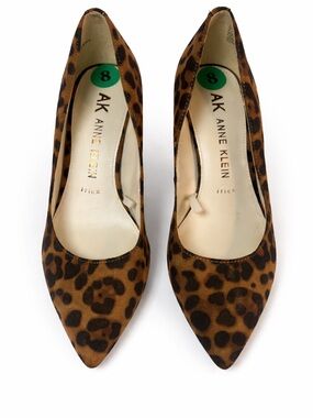 Leopard Print AK Anne Klein iFlex Pointed Toe Pumps Size 8